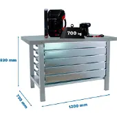 Simonwork (bancos De Trabajo) Bt6 Pro 5box Metallregal 830x1200x730 Mm