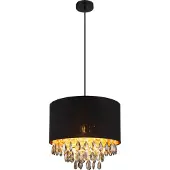 Globo Lighting Hängeleuchte Metall schwarz matt, 1x E27