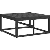 Syfax Gartenmöbel Schwarz 70 x 70 x 32 cm Metall