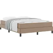 Syfax Bettrahmen mit Matratze Cappuccino 160 x 200 cm Stoff