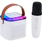Sonstiges Edco Karaoke Set Mini Bluetooth Lautsprecher mit Mikrofon und RGB-Licht