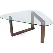 Dmora Couchtisch Astoria 96x81x41h cm Braun mit Zeitschriftenablage
