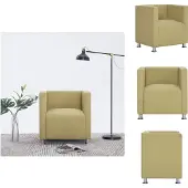 vidaXL Würfel-Sessel Grün Stoff - Sessel