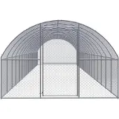 vidaXL Outdoor-Hühnerstall 3x16x2 m Verzinkter Stahl