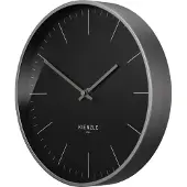 KIENZLE Funkwanduhr Modern 25 cm geräuschlos mit DCF-Signal, Stahlrahmen, anthrazit