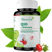 Biostile Q10 + Selen – 30 Kapseln mit Coenzym Q10, Selen und Vitaminen A, C, E