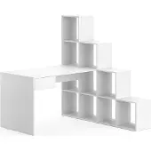 Vicco Eckschreibtisch Sarah Weiß 139 x 142.4 cm, Model 35077
