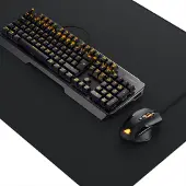 Titanwolf Tastatur-, Maus- und Mauspad-Set, (Spar-Set, 3 St), Mechanisches Keyboard, Mouse & XXXL Mousepad Gaming Bundle