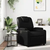 vidaXL Möbel Relaxsessel, Kunstleder, Schwarz - Fernseh- & Relaxsessel 3205540