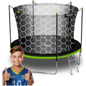 Neo-Sport Gartentrampolin 183 cm (6 Fuß) mit Innennetz und Leiter