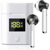 EKO , Bluetooth 5.0 TWS Schnurlose Ohrhörer Modell JeezPro mit LED-Anzeige, Schwarz