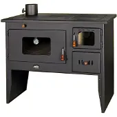 Prity Küchenofen Holzherd 2P50 Rohr LINKS mit XL-Backofen – 16kW + BIMSCHV II