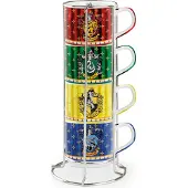 Gilde Harry Potter, Espressotasse, Hogwarts, Porzellan, mehrfarbig, VE 2, 4fach sortiert Höhe: 21.00 cm Breite: 10.50 cm 81590