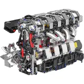 Mould King 10087E - Vierzylinder-Benzinmotor ()