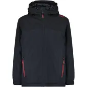 CMP KID JACKET FIX HOOD ANTRACITE-NERO