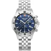 Swiss Alpine Military Herren Uhr Analog Quarz Chronograph 7024.9135SAM Edelstahl