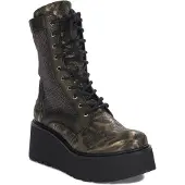MACIEJKA Damen Stiefeletten, Schnürung, Reißverschluss, isolierendes Futter, 6 cm Plateausohle, Modell 0672025008