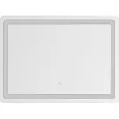 Zumaline Quadratischer LED-Badezimmerspiegel mit Beleuchtung, 50 x 70 cm, 736 lm, 3000 + 4000 + 6000 K, Schutzart IP44, transparent – ??LUSTRO D3003