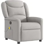 Syfax Massagesessel Wolkengrau Stoff