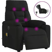 vidaXL Design Massagesessel Elektrisch Schwarz Mikrofasergewebe - Fernseh- & Relaxsessel 2025 Neu2299472 2parcel