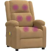 Syfax Massagesessel Braun Samt