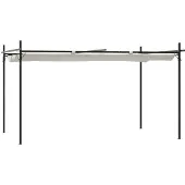 Syfax Pergola mit Schiebedach Creme 395x292x230 cm