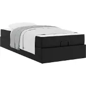 Syfax Bettgestell mit Matratze Sonstiges 2 pcs Schwarz PVC