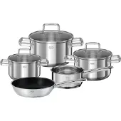 Rösle Topf-Set "MOMENTS, 5-tlg. incl. Pfanne 24 cm" Set, 5 tlg. tlg. Edelstahl 18/10