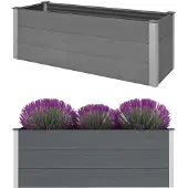 Syfax Garten-Hochbeet WPC 150 x 50 x 54 cm Grau