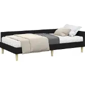Syfax Eckbettgestell mit Matratze mit Matratze 2 pcs Grün Stoff
