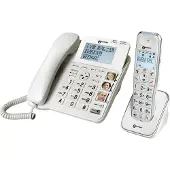 Geemarc Telecom Geemarc AmpliDECT COMBI 295 Combo Seniorentelefon schnurgebunden 30 dB (+Anrufbeantworter+ ) und Zusatz-Dect-Telefon - Deutsche Version