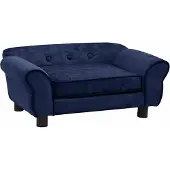 Syfax Hundesofa Blau 72x45x30 cm Plüsch