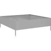 Syfax Hochbeet 100x100x33,5 cm Verzinkter Stahl