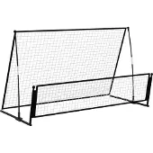 Syfax 2-in-1 Rebounder und Fußballtor 202x104x120 cm Stahl