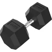 Tunturi Platinum Hexa Kurzhantel - Gummi - 1x 40 kg - Schwarz