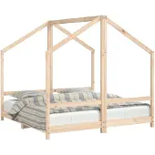 Syfax Kinderbett 2x(80x160) cm Massivholz Kiefer