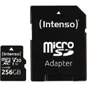 Intenso 3433492, 256 GB, MicroSDXC, Klasse 10, UHS-I, 100 MB/s, 45 MB/s