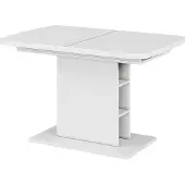 Vicco Esstisch Fenaro Weiß 120 x 80 cm mit offenen Fächern, Model 56486
