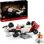 LEGO Icons McLaren MP4/4 & Ayrton Senna, Modellauto Set für Erwachsene, Bauset für Sportwagen Fans