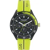 Aston Martin Herrenuhr Formula 1 Quartz 46 mm Schwarz Silikon MTFP1F502