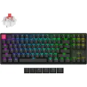 Keychron K8 QMK Version 2 Kabellose Mechanische Tastatur, Hot Swap, RGB, QWERTY US Layout - Super Red - K8X-J1