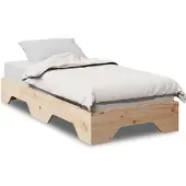 Syfax Massivholzbett ohne Matratze Stapelbar 75x190 cm