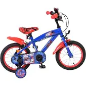 Volare Sonic Prime Kinderfahrrad - Jungen - 14 Zoll - Blau Rot - Zwei Handbremsen