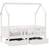 Syfax Kinderbett mit Schubladen 80x170 cm Massivholz Kiefer