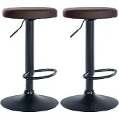 CLP 2er Set Barhocker Ponte Kunstleder schwarz - grau