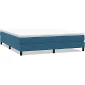 Syfax Boxspringbett ohne Matratze Dunkelblau 180x210 cm Samt