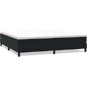 Syfax Boxspringbett ohne Matratze Schwarz 200x210 cm Samt