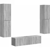 Syfax TV-Schrankset 6 pcs Graues Sonoma Holzwerkstoff