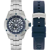 Aston Martin Thrill Rim Herren Silberne Uhr MTRR1F504
