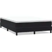 Syfax Boxspringbett ohne Matratze Schwarz 160x220 cm Samt